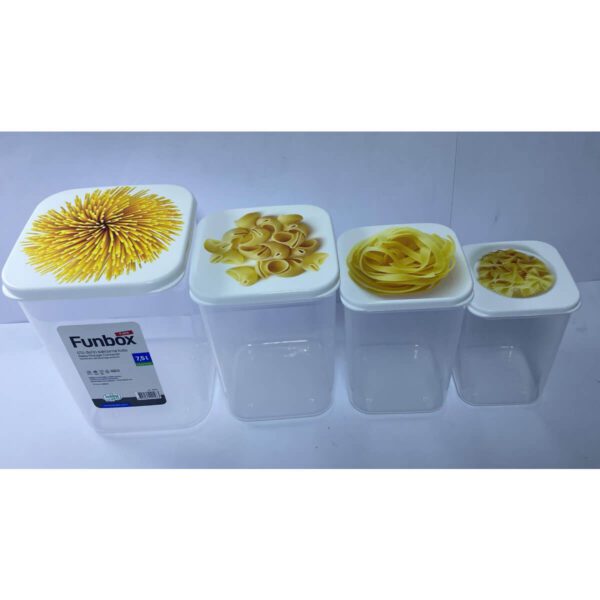 4 Pcs Long Funbox (0,9lt+1,4lt+2,1lt+3,1lt)