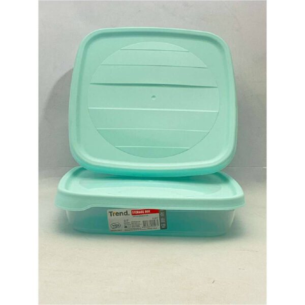 علبة حفظ مربعة ترند بغطاء 1.3 لتر
