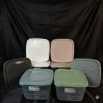 علبة حفظ مربعة ترند بغطاء 4 لتر