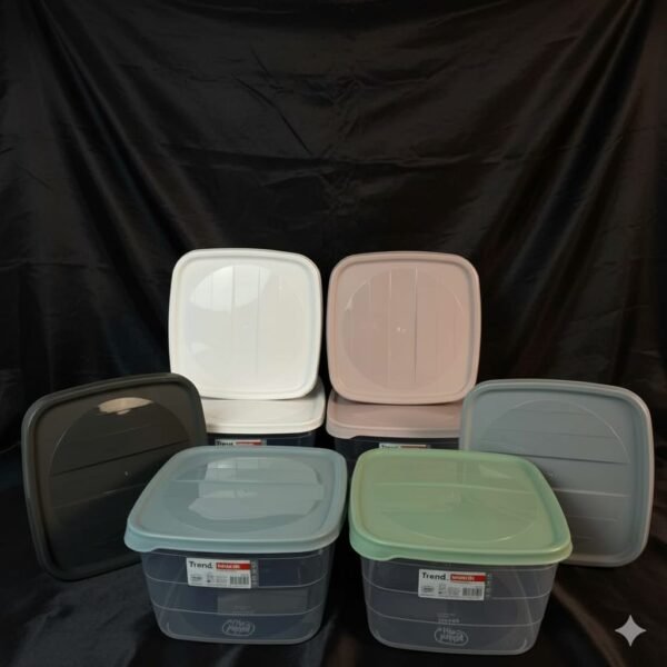 علبة حفظ مربعة ترند بغطاء 4 لتر