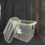 ⁦علبة حفظ مربعة شفافه 8.5  لتر⁩ - الصورة ⁦2⁩