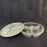 ⁦علبة حفظ مدورة بغطاء مقسمه 1.1 لتر⁩ - الصورة ⁦13⁩