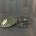 ⁦علبة حفظ مدورة بغطاء مقسمه 1.1 لتر⁩ - الصورة ⁦8⁩