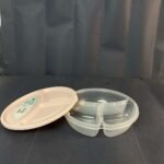 ⁦علبة حفظ مدورة بغطاء مقسمه 1.1 لتر⁩ - الصورة ⁦11⁩