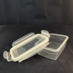 ⁦علبة حفظ مستطيله بغطاء محكم مع لوك وسيليكون 400 ملى⁩ - الصورة ⁦5⁩