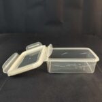 ⁦علبة حفظ مستطيله بغطاء محكم مع لوك وسيليكون 400 ملى⁩ - الصورة ⁦2⁩