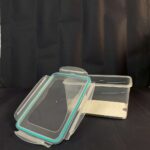 ⁦علبة حفظ مستطيله بغطاء  محكم 2.4 لتر⁩ - الصورة ⁦2⁩