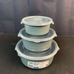 3 Pcs Round Microfresh Pot assorted colors ( 0,5+1+2 L ) - Image 2