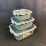 3 Pcs Rectangle Microfresh Pot Assorted Colors ( 0,5+1+2 L ) - Image 4