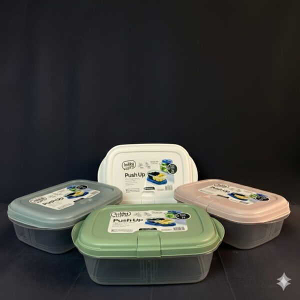 2000 Ml Push-Up Rect.food Storage Box