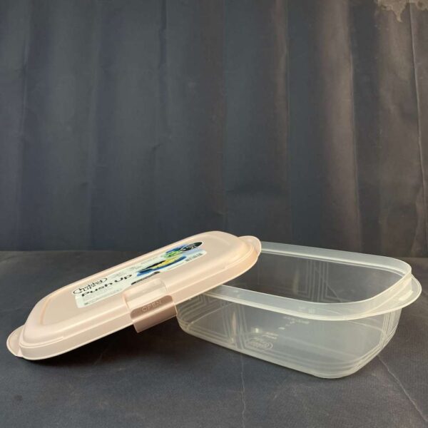 2 LT Push-Up Rect.food Storage Box (26.5 × 17.4 × 8 cm)