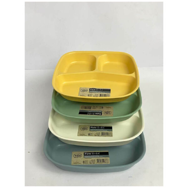 3 Divided  Nut &Amp; Breakfast Plate (21,5 x 23 x 3,5 (h) cm)