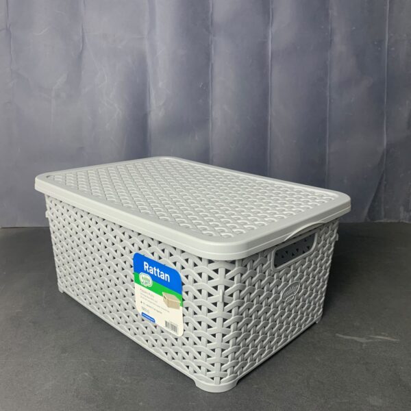 Rattan Big Storage Box W/H Lid  10 Lt.