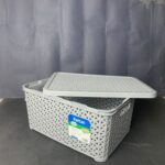 Rattan Big Storage Box W/H Lid  10 Lt. - Image 2