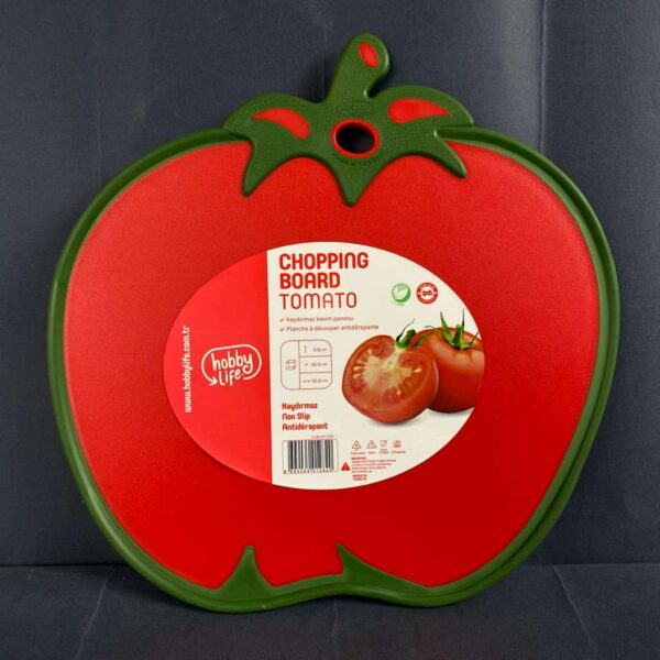 لوح تقطيع خضروات علي شكل طماطم