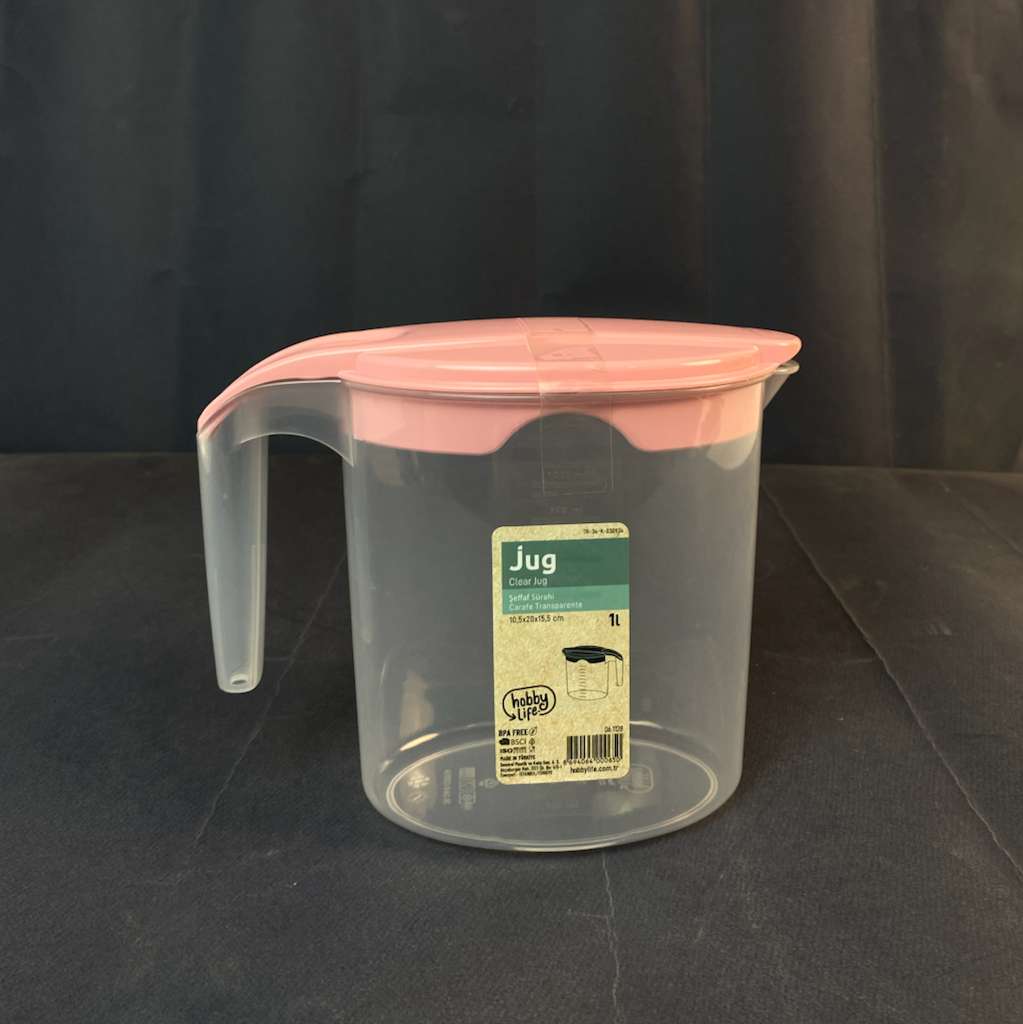 06 1128 (2) Mini Clear Jug 1 Lt - Image 1