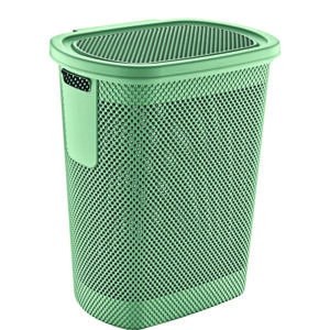 58 LT NICKEL LAUNDRY HAMPER