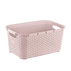 RATTAN RECTANGLE LAUNDRY BASKET 26 LT