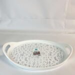 ⁦صينيه بيضاويه بيد صغيره 25.6 × 39.8 × 5.9 cm⁩ - الصورة ⁦2⁩