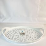 ⁦صنيه بيضاويه صغيره بيد شفافه كبيره⁩ - الصورة ⁦2⁩