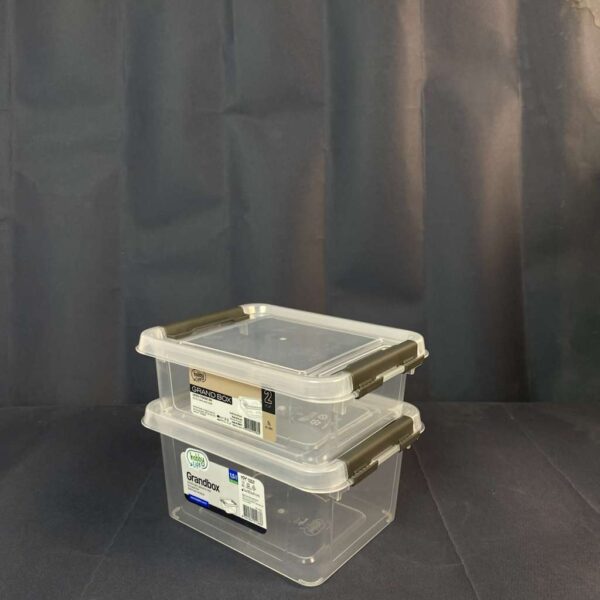 ٢ علبة حفظ جراند بغطاء محكم 1+1.5 لتر