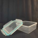 ⁦علبة حفظ مربعة بغطاء محكم 2.3 لتر⁩ - الصورة ⁦2⁩