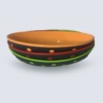 ⁦بوله بيضاويه منقطه 600 مللى 23 × 16.5 × 4 cm⁩ - الصورة ⁦2⁩