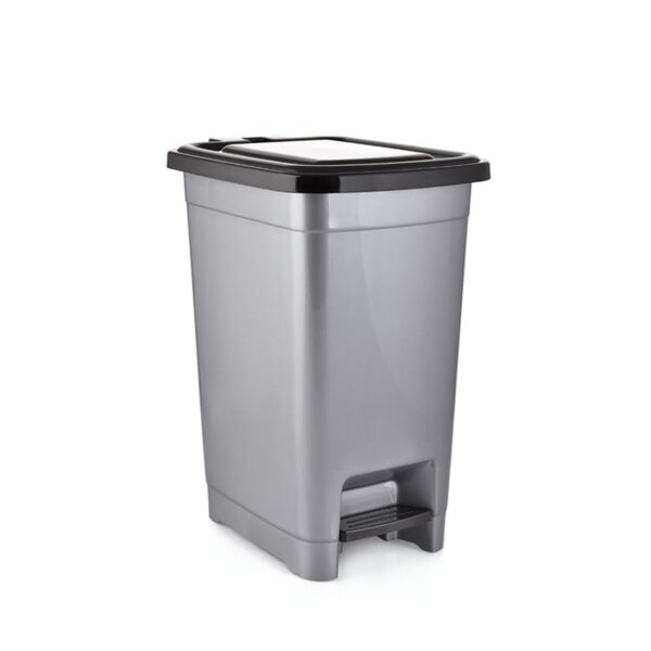 زبالة بدواسة شكل مستطيل 25 لتر