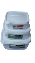 Set of 3 Square Trend Storage Boxes (0.9 L + 1.5 L + 2.5 L) - Image 4