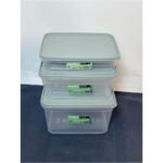 ⁦٣ علبة حفظ مستطيله 2.1+4.5+6.5 لتر⁩ - الصورة ⁦7⁩