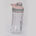 زجاجة مياه 530 مللي شفاف بغطاء روز