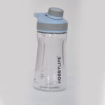 530 Ml Water Bottle Clear with Blue Lid