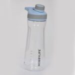 730 Ml Water Bottle Clear with Blue Lid