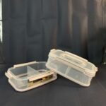 ⁦L 1.8 علبة تخزين ذكية مزدوجة الطبقات ومحكمة الإغلاق – قسمان للتنظيم⁩ - الصورة ⁦3⁩