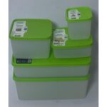 Set of 5 No-Frost Storage Boxes (380 ml + 650 ml + 1.1 L + 2 L + 3.5 L)