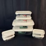 ⁦طقم علب حفظ ترند – 8 قطع  (4×0.3 لتر + 2×1.2 لتر + 2×3 لتر)⁩ - الصورة ⁦2⁩