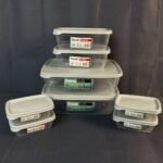 ⁦طقم علب حفظ ترند – 8 قطع  (4×0.3 لتر + 2×1.2 لتر + 2×3 لتر)⁩ - الصورة ⁦3⁩