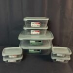 ⁦طقم علب حفظ ترند – 8 قطع  (4×0.3 لتر + 2×1.2 لتر + 2×3 لتر)⁩ - الصورة ⁦6⁩