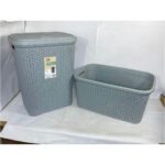 💥 Special offer valid until 30-11-2025 or until stock runs out!!  Rattan Laundry Set– Hamper 55L + Basket 50L