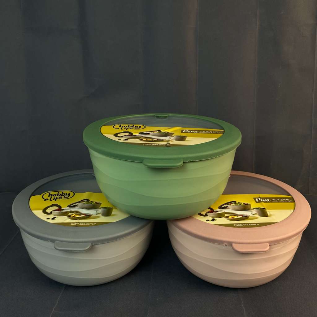 03 1348 (2) Pera Round Bowl with Airtight Leak-Proof Lid – 2.6 Liter - Image 1