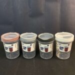 500 ml Snap-Lid Spice Box + Spoon (9 × 9.3 × 12.4 cm)