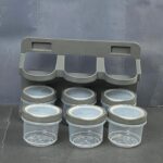 6 Pcs SnapLid Spice Container Set with Stand - Image 6