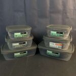 ⁦طقم علب حفظ ترند – 6 قطع  (2×1.5 لتر + 2×2.5 لتر + 2×3 لتر)⁩ - الصورة ⁦2⁩