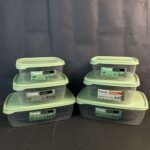 طقم علب حفظ ترند – 6 قطع  (2×1.5 لتر + 2×2.5 لتر + 2×3 لتر)