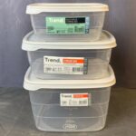 Set Square Trend Storage Boxes - 3 Pieces (1,5L + 2,5L + 4L) - Image 3