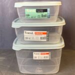 Set Square Trend Storage Boxes - 3 Pieces (1,5L + 2,5L + 4L) - Image 5