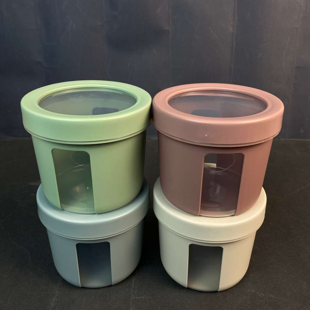 02 1630 (2) 600 ml Lumira Storage Container (11.5 × 11.5 × 9.5 cm) - Image 1