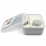 Divided Storage Box With Fork+Spoon+Sauce Box (14,5x20x7,4 (h) cm) - Image 3