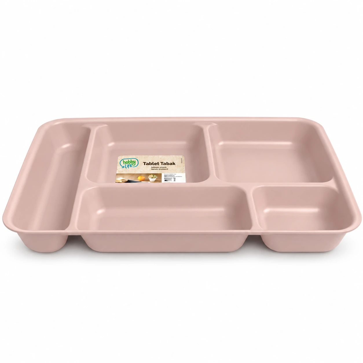 03-1294-pink Tabldot Divided Plate (21 X 31 X 3,5 (h) cm) - Image 1