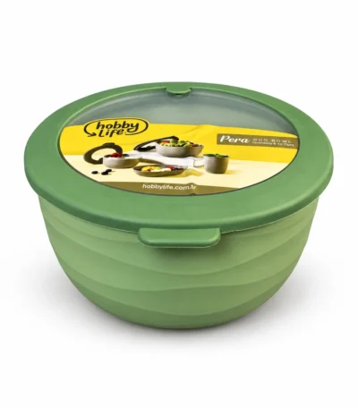 Pera Round Bowl with Airtight Leak-Proof Lid – 2.6 Liter